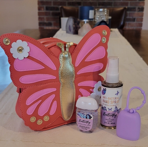 Bath & Body Works Handbags - Spring Butterfly Backback B&BW Bundle